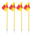 Sports International Code Track Field Pole Shape Yellow Flagging Barrier Set Kit Signal Custom Linesman Football Referee Flag