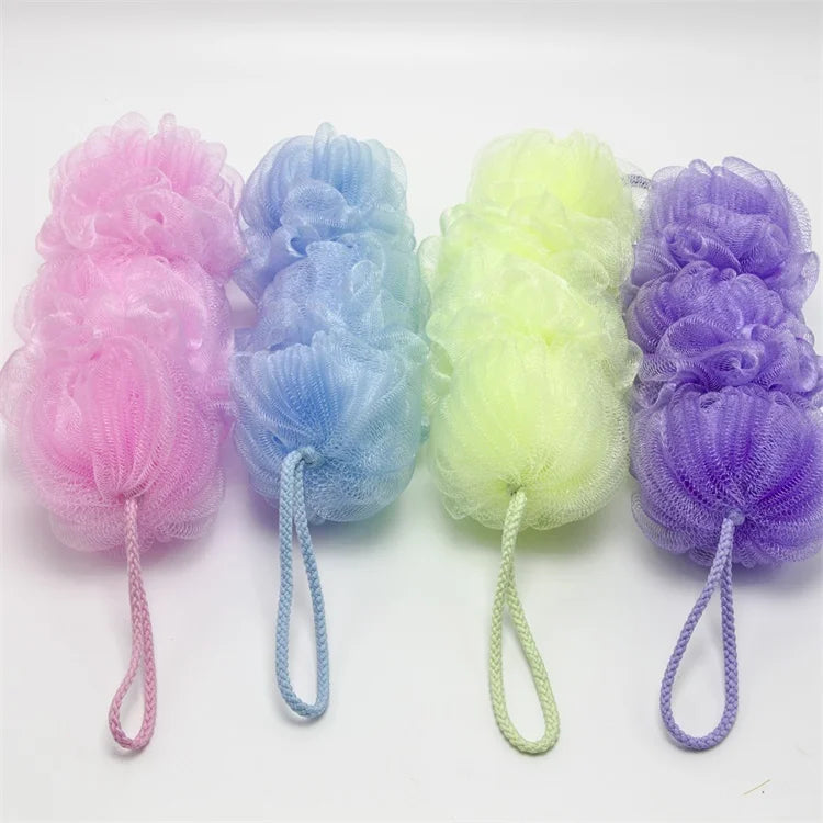Eco-friendly Good Quality Bath Sponge Strip PE Soft Clean Mesh Bath Body Shower Sponge Brush Back Body Scrub