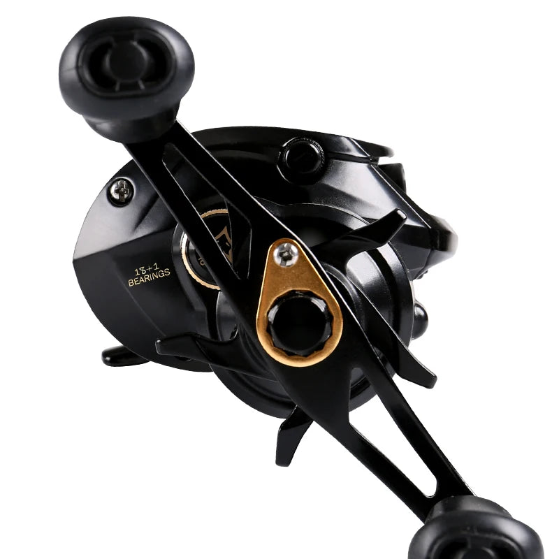 HISTAR Customized Long Cast PRO & Black Fox Ceramics Rod Guide Lengthen Reel Leg 7.0:1/6.4:1 High Ratio Baitcasting Fishing Reel