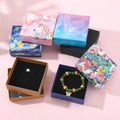 Colored Rigid Paper Luxury Ring Jewelry Gift Box Custom logo Earrings Small Lid and Base Box Jewelry Packaging Boxes