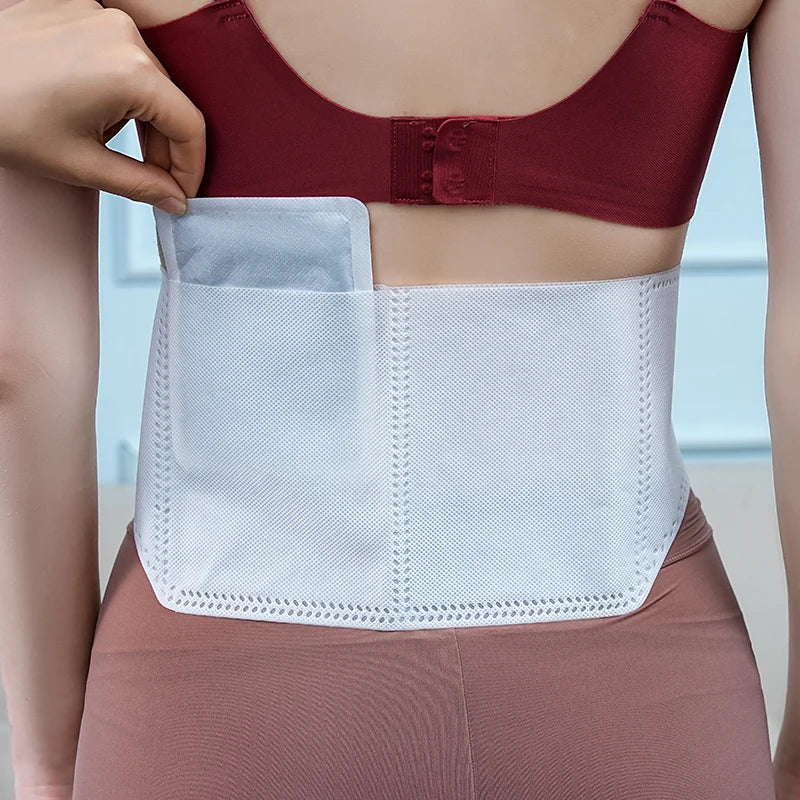 Iron Powder Air-Activated Instant Waist Muscle Pain Relief Heat Patch with 8-12 Hours for Back Use and Quick Comfort