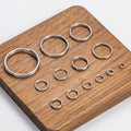 Various Sizes Stainless Steel Double Layers Split Ring DIY Craft Sturdy Connector for Jewelry Car Keychain Metal Accessories