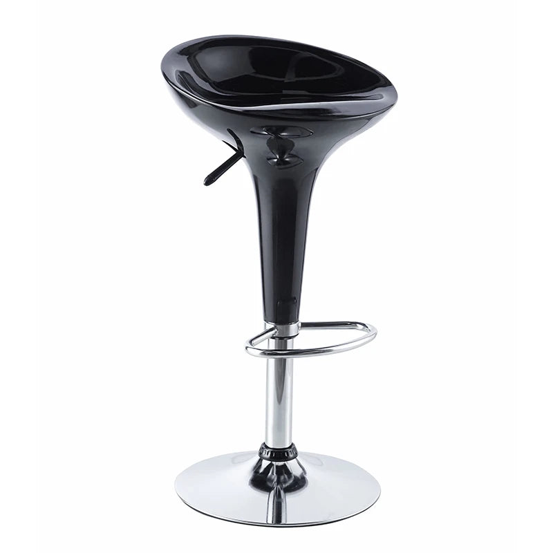 Factory Cheapest Price Chromed Base ABS Seat Bar Chairs Swivel Adjustable Bar Stools With Gas Lift