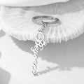 Custom Diy Personalize Kids Stainless Steel Men Tag Gold Plated Customized Short Lanyard Name Key Chain for Women