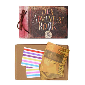 Handmade Retro Photo Album Scrapbook DIY Cover Paper for Wedding Anniversary Movie Travel Memories