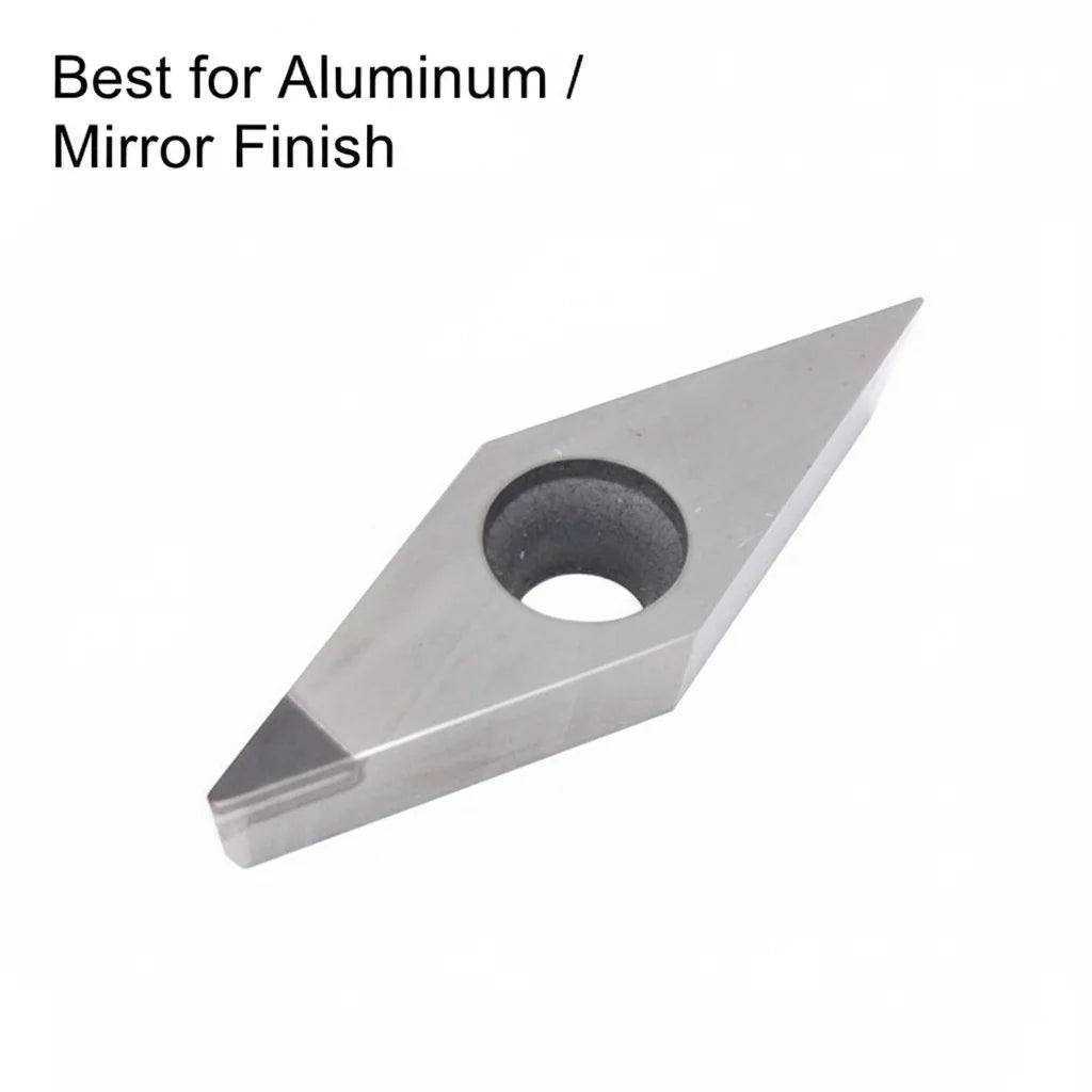 High Precision PCD Turning Insert VCGT160404 for Aluminum and Non-Ferrous Metal Cutting Industrial Grade