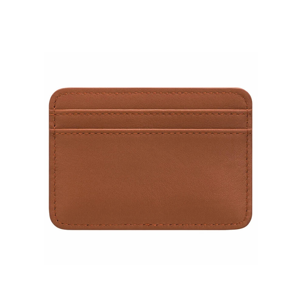 Luxury Minimalist Slim Designer Cardholder PU Leather RFID Blocking ID Credit Card Holder Plain Printing Trading Cards Sleeves