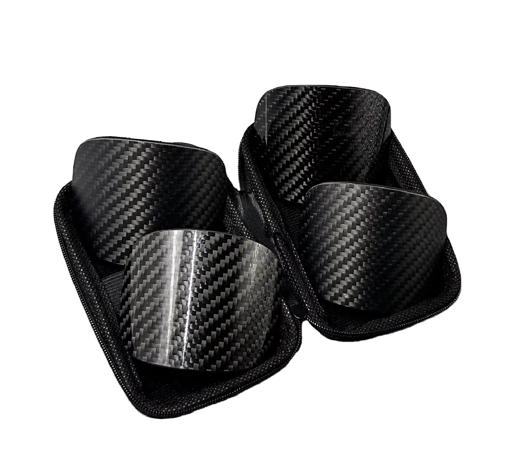 Custom Logo Carbon Fiber Mini Football Shin Pads Protective Gear EVA Soccer Shin Guard for Adults and Kids