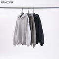 High Quality Pullover 350gsm Boxy Fit Hoodie Custom logo Blank Unisex Blank Heavyweightmens No Pockets Hoodies