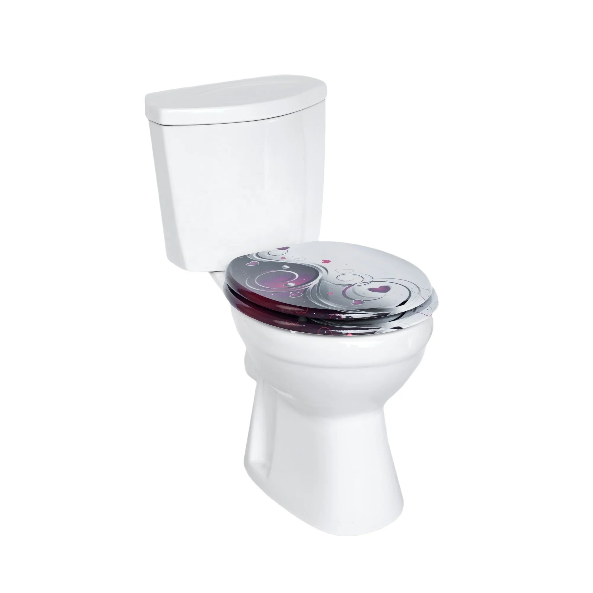 Wholesale Modern Euro Standard Wood MDF Soft Close Round Toilet Seats for Bathroom WC