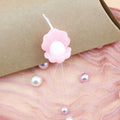 Wholesale Pink Pearl Shell Shaped Birthday Cake Candles