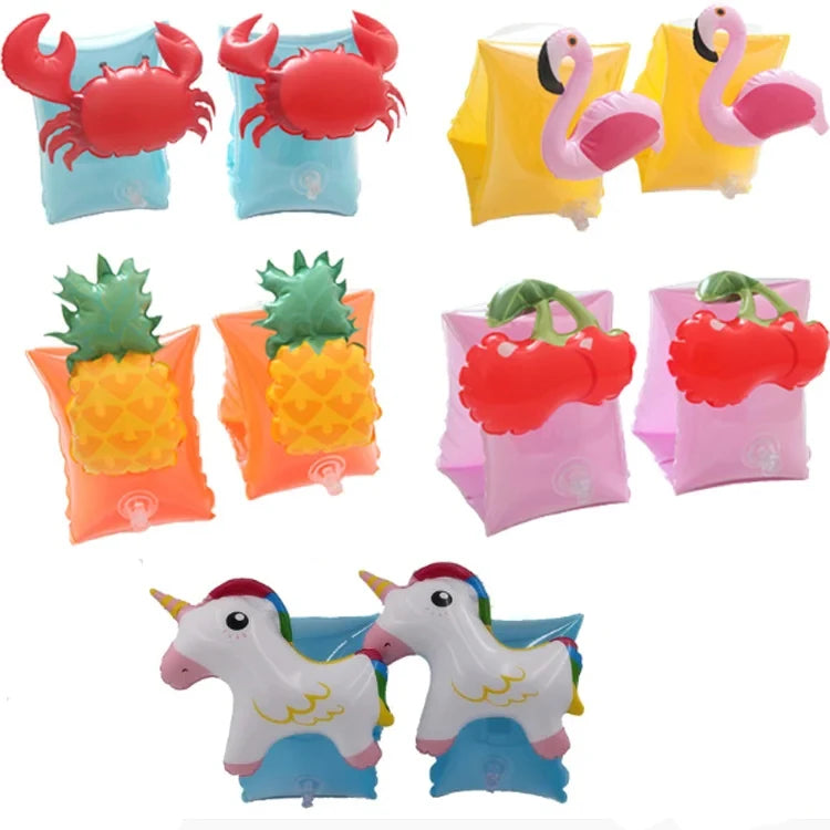 3D Design Inflatable Swimming Arm Ring Arm Float Cartoon Animal Arm Sleeve Float