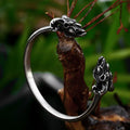 SSG-061 New Unique Design Stainless Steel Skull Goat Bangle Men's Cuff Bracelet Animal Bangle Punk Biker Jewelry Accessories