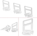 CHEVALIEROUS 1mm 1.5mm 2mm 2.5mm 3mm Ceramic Tile Leveling Install Tools Plastic Tile Leveling System Clips