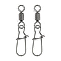 Bulk Pike Fishing Accessories Connector Pin Bearing Rolling Swivel Stainless Steel Snap Fishhook Lure Swivels Tackle