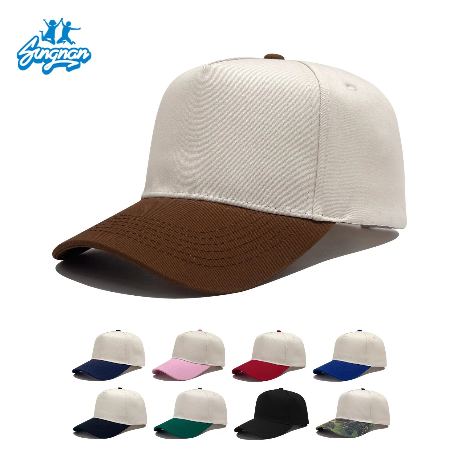 Promotional Gifts 5-Panel Baseball Sports Caps Embroidery Logo Common Trucker Hats Unisex