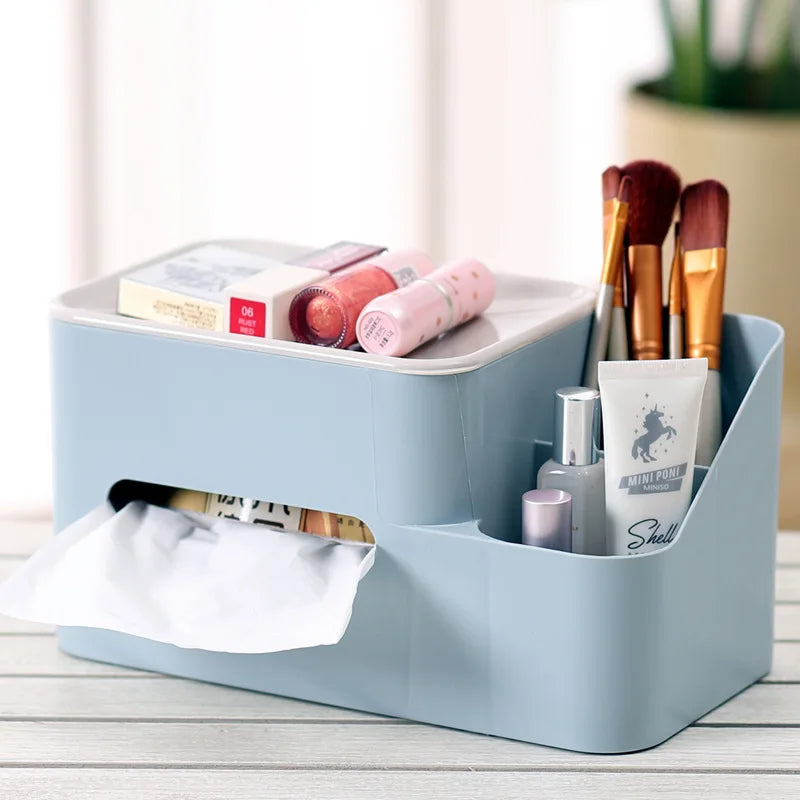 Multifunction Rectangle Shape Drawer Type Plastic Tissue Box Acrylic Tissue Paper Box Holder