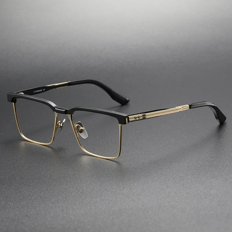 Shenzhen Customized High Quality Pure Titanium Optical Eyewear Frame Rectangular Optical Eyeglasses Frame