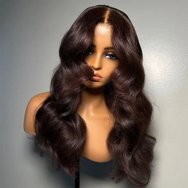Wholesale Vietnamese Virgin Human Hair Wigs 5x5 Lace Closure Wig Small Cap Size Reddish Brown Human Hair Bone Straight Body Wave