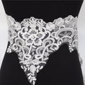 White Embroidery Flower Lace 100% Polyester Handmade Fashionable Bridal Wedding Dress Accessories Shoes Bags Border Modification