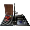 New Product 304 Stainless Steel Kitchen Sink Two Hole Faucet Undermount Installation Single/Double Bowl Multi-Function