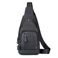 Men's Genuine Leather Chest Toe Cover Layer Cowhide Single Shoulder Crossbody Bag Men's Trendy Brand Large Capacity for Men