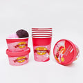 Custom Printed Biodegradable Single Wall Craft Paper Rolled 6 oz Ice Cream Carton Cup for Frozen Yogurt