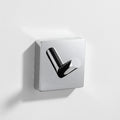 Modern Square Style Wall-Mounted Brass Towel & Clothes Hook for Shower Robe & Coat Hanging