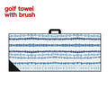 Custom Printing and logo Microfiber Waffle Weave Golf Towel with Cleaning Brush