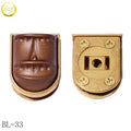 Manufacture Made Push Lock Bags Hardware Wholesale Backpack Metal Parts Brand Turn Twist Lock for Purse
