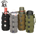 Adjustable Nylon Webbing Molle Water Bottle Pouch Tactical Outdoor Survival Kits Holder with Kettle Accessory Bags