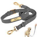 Custom Dog Collar Leash Personalized With Name Waterproof PVC Long Standard Dog Leash Training for Walking Training Running