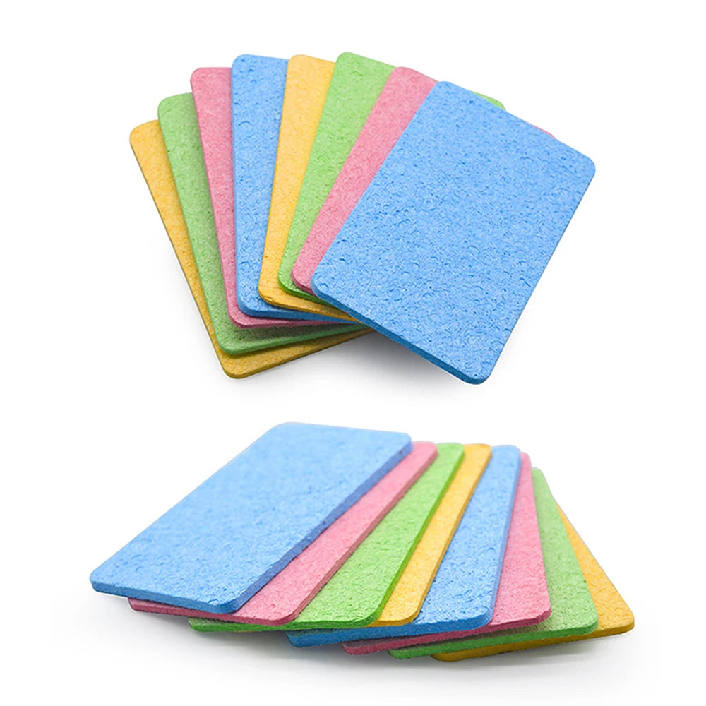 Wholesale Biodegradable Compressed Wood Pulp Facial Washing Sponge Absorbent Magic Wipe for Makeup Remove Cleaning