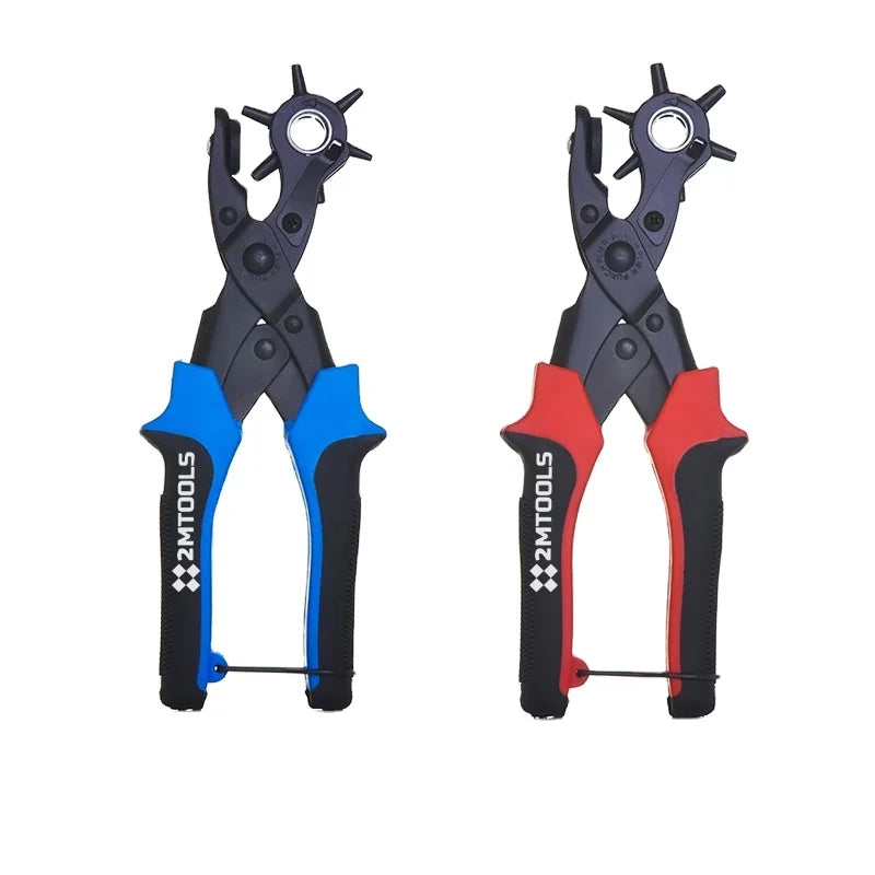 Leather Hole Punch Tool for Belts Revolving Puncher Plier