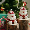 Hot Sale Cute Christmas Candle for Home Decor Novelty Christmas Gifts Small Wax Candle Aromatic Santa Claus Candles for Kid
