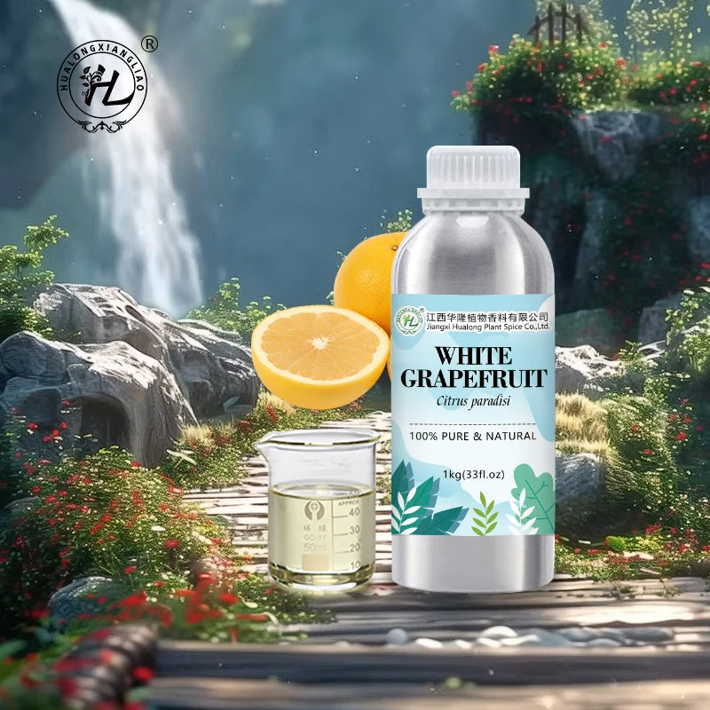 White Grapefruit Essential Oil for Body Massage - 100% Pure Natural Citrus Paradisi Fruit Cold Pressed | Bulk Price 1kg