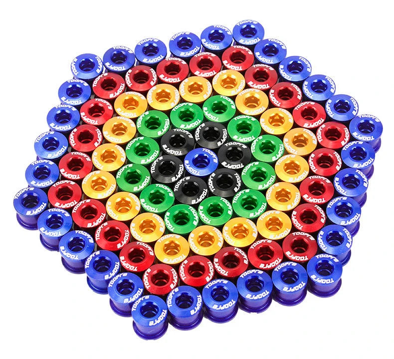 MTB Bicycle Chainwheel Screws Cycling Chain Ring Wheel Bolt Alloy Plate Nails Sprocket Road Bike Screws for Crankset Parts