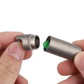 Gray Titanium Alloy Seals Waterproof Bottles Canister Medicine Capsule Bottle Outdoor Camping EDC Tool Titanium Seal Bottle
