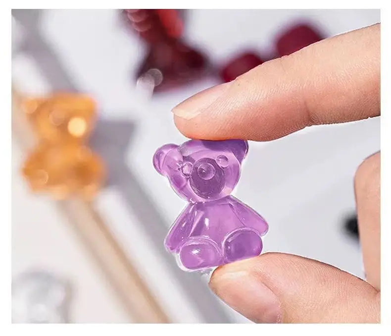 100-Piece Violent Bear Nail Polish Color Display Plastic Nail Tip Enhancement Color Card 1 Package of 100 Pieces
