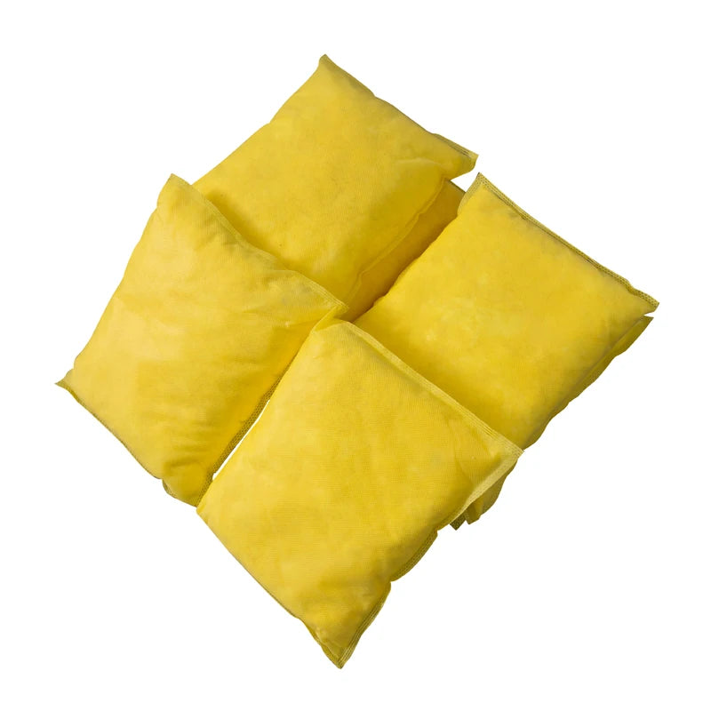 Oilspillpro CHA-PI2025 Eco-Friendly 100% PP Yellow Meltblown Cushion Hotsale Cabin Emergency Liquid Spill Absorbent Chemical