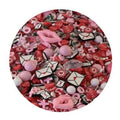 Wholesale Polymer Soft Clay Sequins Beautiful Red Color Heart Lips Envelope Heart Romantic Girls Mix Nail Stickers