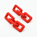 Hot Selling Geometric Multicolor Acrylic Chain Drop Earrings Women's Earrings Korean Acrylic Drop Earrings for
