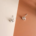 Polished Hollow Dome Circle Stud Earrings 925 Sterling Silver Minimalist Sculptural Geometry Fine Jewelry for Women Daily Gifts