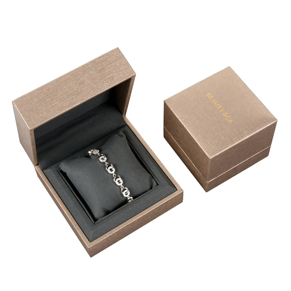 Customised Square Plastic Paper Material Handmade Jewelry Boxes Custom Color for Displaying Rings Necklaces Your Logo Included