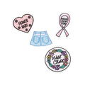 Cartoon Hot Melt Adhesive Glasses Balloon Heart-shaped Embroidery Patch for Hats Bag Clothing Jeans Decoration Garment Patches