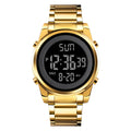 Luxury Skmei 1611 Japan Quartz Digital Watch Stainless Steel Strap Fashion Wrist Watch Men