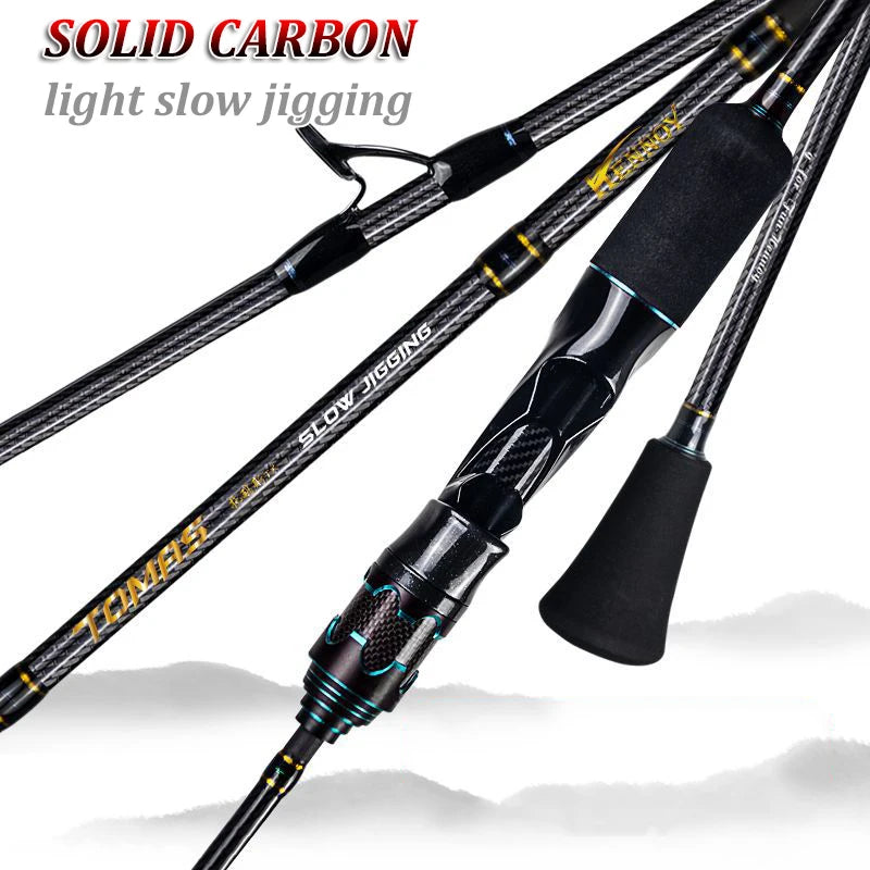 Japan Toray Carbon Fiber Saltwater Slow Pitch Jigging Rods Ultralight Solid Tip Boat Sea Fishing Jig Jigging Rod