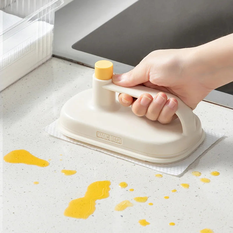 Kitchen Magic Cleaning Brush Plastic Eco-Friendly Replaceable Convenient Leaving Scouring Multipurpose Cleaning Supplies
