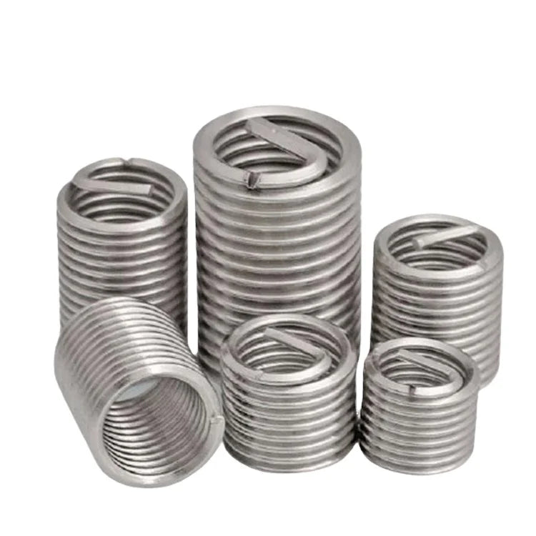 Industrial M3*0.5 Fasteners 304 Stainless Steel Wire Thread Insert 1D 1.5D 2D 2.5D 3D 0Cr18Ni9 Carton Packing
