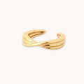 LOZRUNVE Fine Jewelry Minimalist Not Piercing Twisted Love Knot Ear Cuff Women